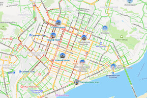 Перед длинными выходными Саратов сковали девятибалльные пробки
