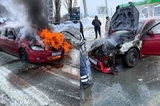 В Балаково загорелась угнанная иномарка. Одного из злоумышленников будут судить, другой находится в розыске