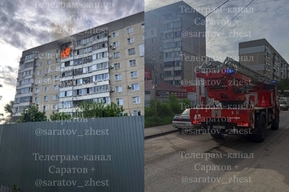 В девятиэтажке на 1-й Дачной горели балконы, проводилась эвакуация жильцов