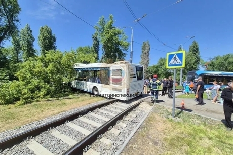 В Заводском районе автобус протаранил дерево: есть пострадавшие