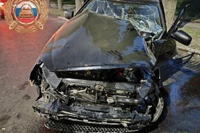 Молодой человек на «Приоре» въехал в дерево, а женщина на «десятке» протаранила ворота
