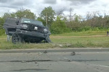 На Усть-Курдюмской произошла тройная авария, одна из машин в кювете. На месте образовалась пробка