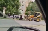 На СХИ машина вылетела с дороги (видео)