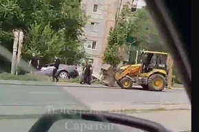 На СХИ машина вылетела с дороги (видео)