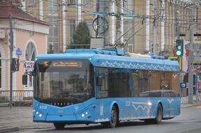 На 1-й Дачной остановились три троллейбусных маршрута