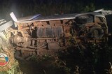 Женщина и два мальчика пострадали в перевернувшейся Toyota в Калиниском районе