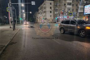 Подросток на питбайке попал в больницу после столкновения с иномаркой в центре Саратова