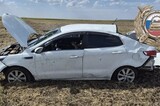 Пожилая женщина перевернулась на иномарке и погибла