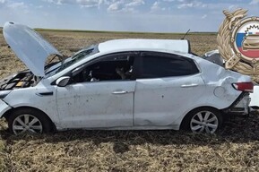 Пожилая женщина перевернулась на иномарке и погибла