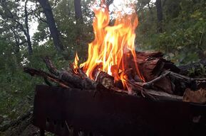 На турбазе в Энгельсе на мужчине и девушке загорелась одежда: они попали в ожоговый центр
