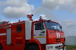 На территории лётного училища в регионе произошёл пожар 