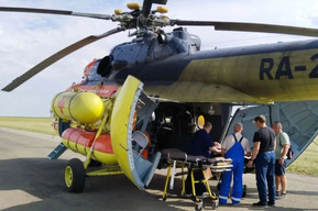 В областной центр из Балаково санавиацией доставили шестимесячного мальчика, упавшего с дивана