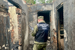 После тушения сельского дома обнаружен труп женщины