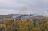 Саратовцы засняли склон, охваченный пожаром